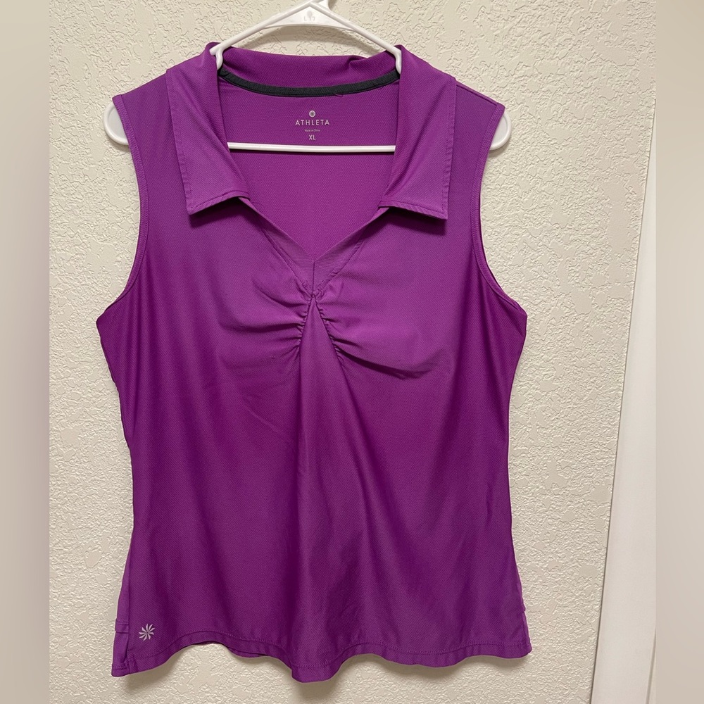 Women’s Athleta sleeveless stretch polo golf shirt